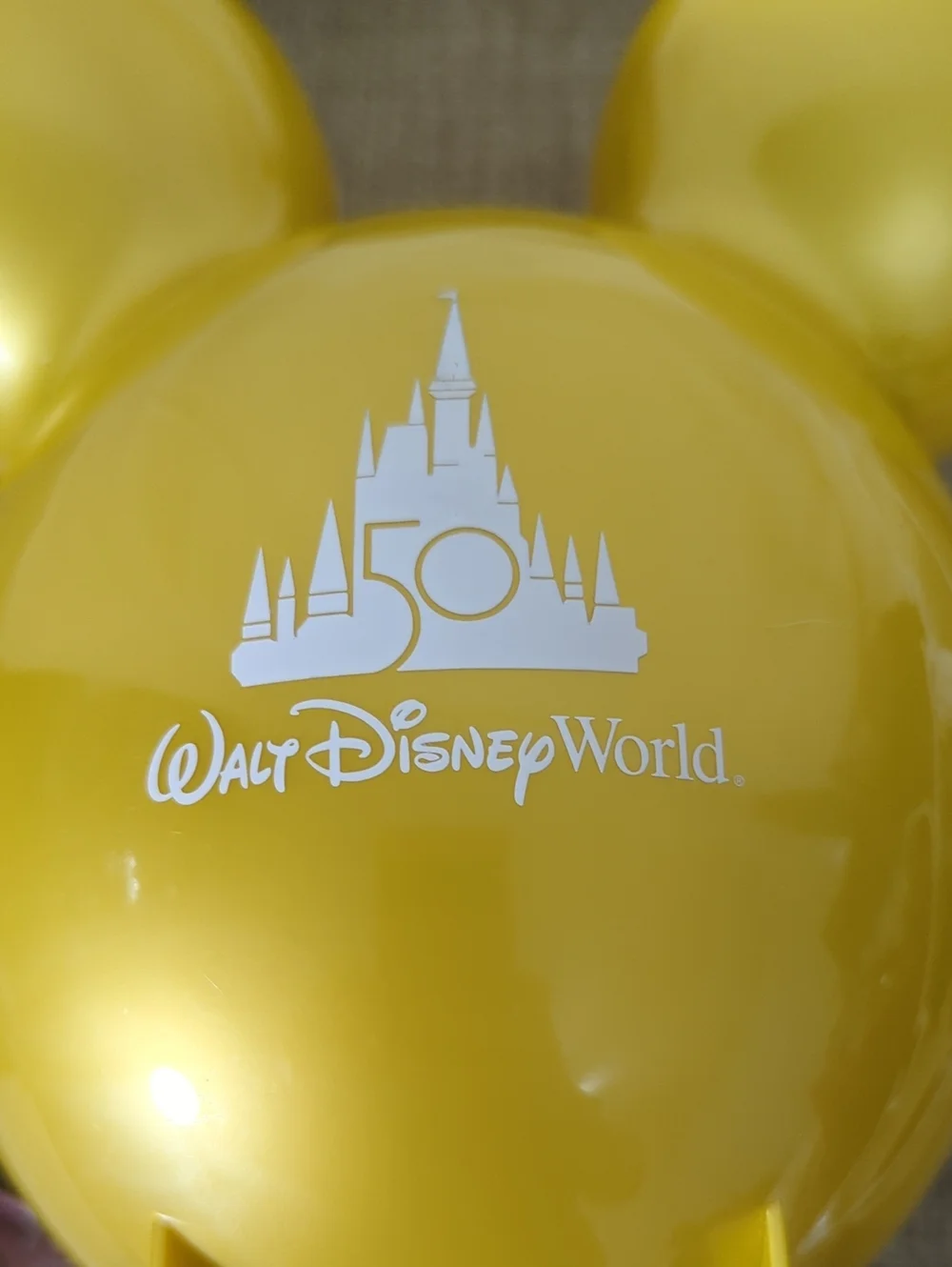 Disney 50th Anniversary Gold Mickey Balloon Popcorn Bucket